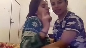 Indian lesbians get intimate in private video