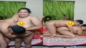 Dehati aunt takes on younger roommate in hardcore village sex video