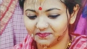 Indian bhabi gives a blowjob to her stepbrother