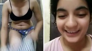 Beautiful Indian girl masturbates and moans in this cute video