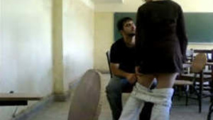 Teacher and student have sex in the classroom, caught on camera
