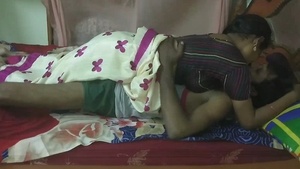 Telugu couple shares passionate sex in bedroom video