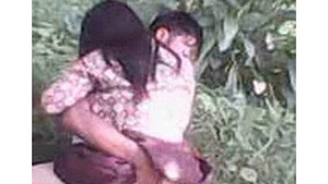 Beautiful Indonesian student gets fucked outdoors