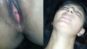 Extremely cute teen with a shaved pussy gets fucked hard