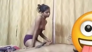 Cute Indian girl gives a blowjob and gets fucked hard in HD video