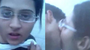 Bebe, a Desi college student, gives a blowjob in the campus